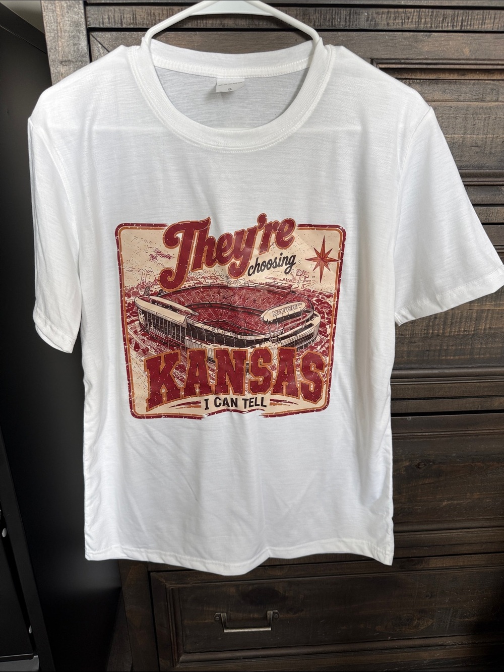 Kansas City Chiefs Arrowhead Stadium Graphic T-Shirt White Small